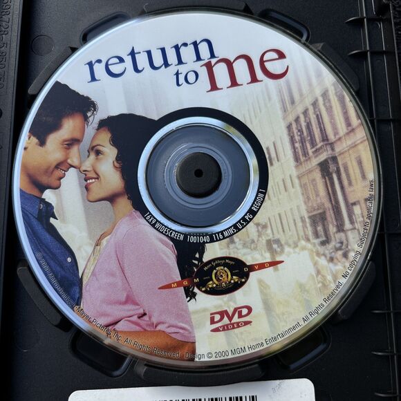 blockbuster dvd rental Case And DVD return to me David Duchovny Minnie Driver - Picture 5 of 7